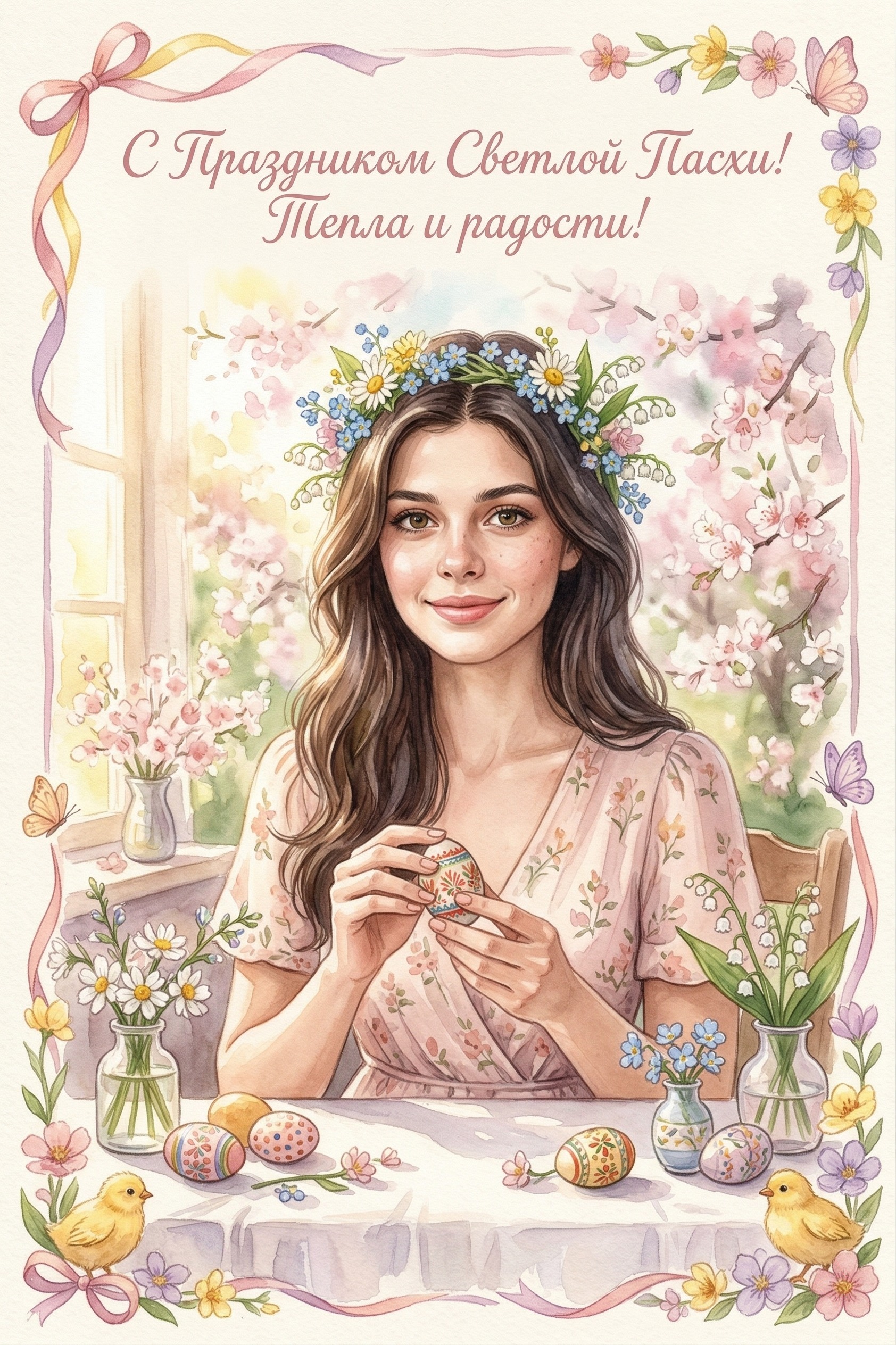 Открытка на Пасху
