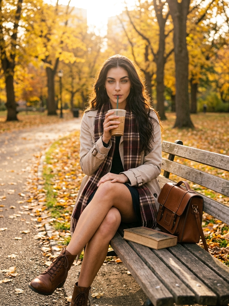 Кофе в золотом парке