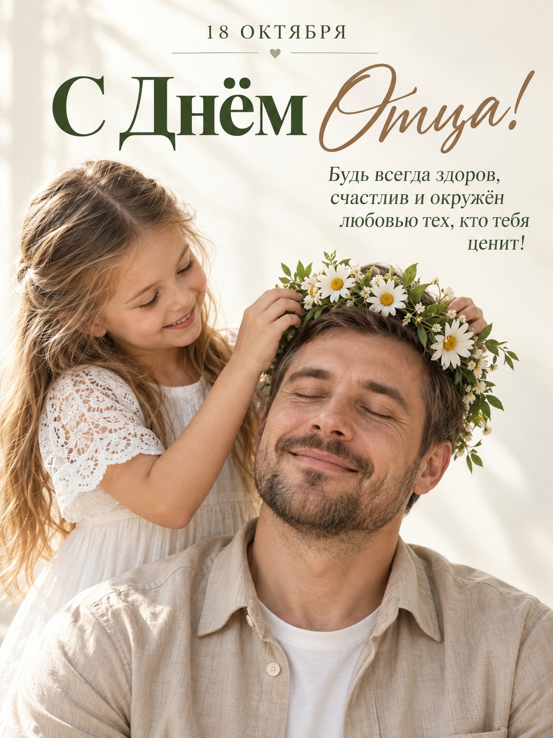 Ромашковый венок для папы