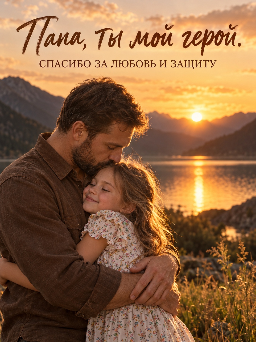 Папины объятия на закате