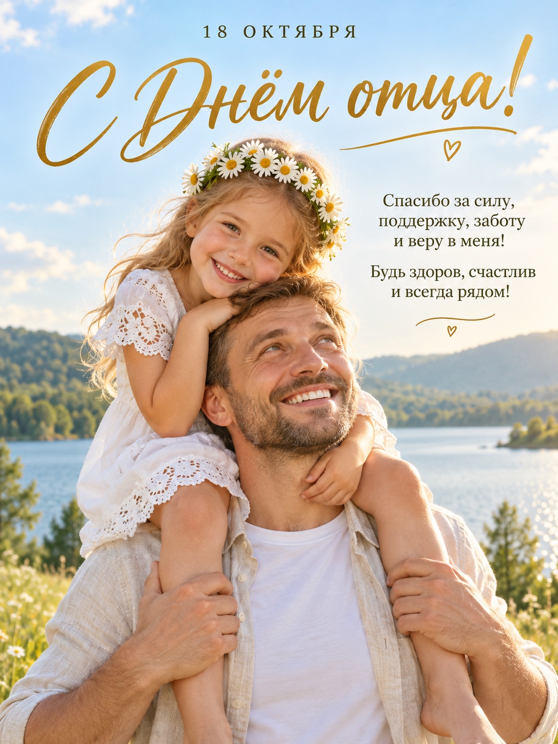 На папиных плечах
