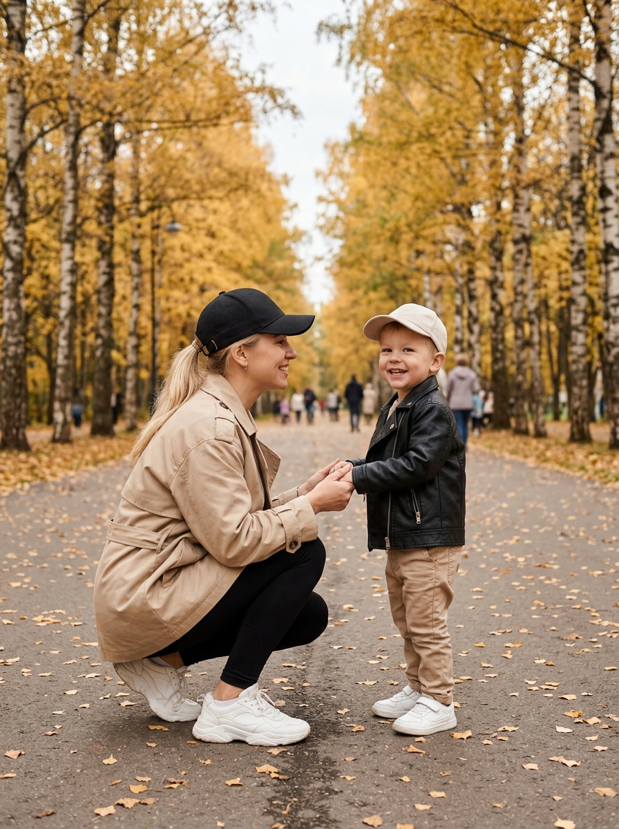 Разговор на осенней аллее