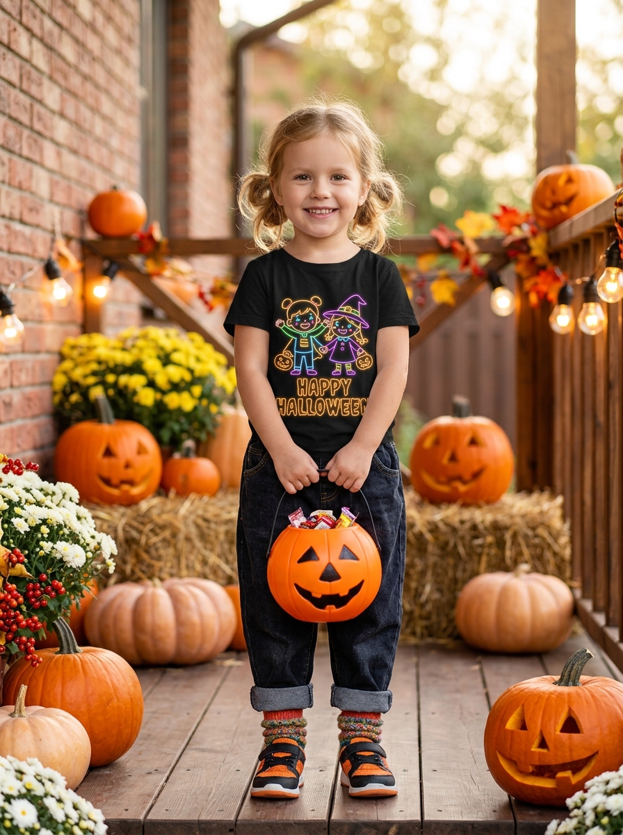 Happy Halloween на крыльце