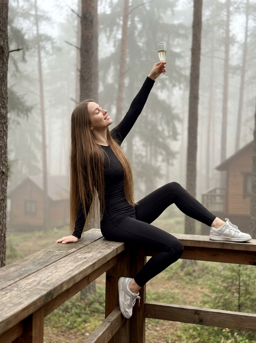 Тост в туманном лесу
