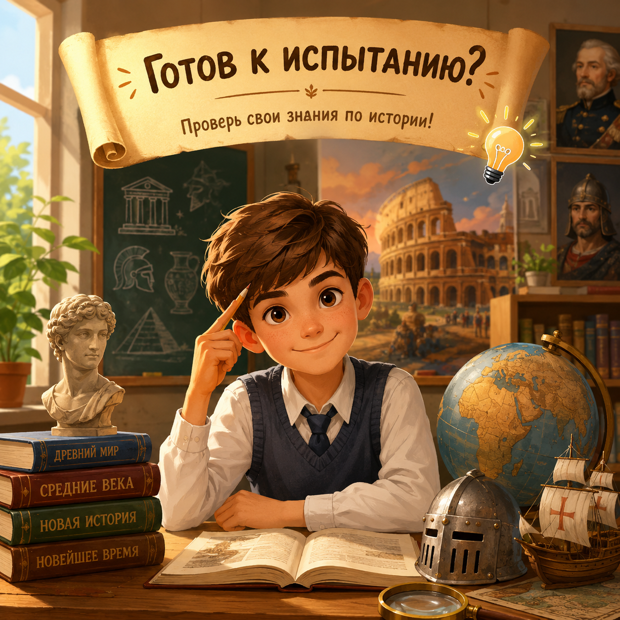 Развлечения Тест Школьник ответит на все вопросы, а вы осилите? Тест по истории для самых смелых Вспомните учебную программу